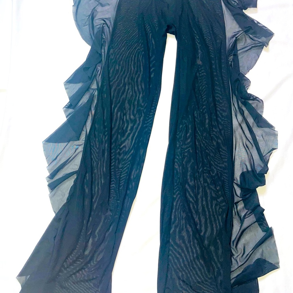 Sexy mesh swim cover up pants